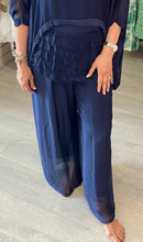 Load image into Gallery viewer, Silk Pant Navy
