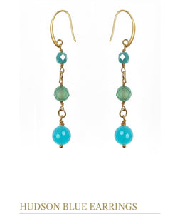 PRANELLA HUDSON BLUE EARRINGS