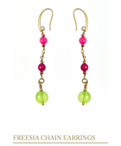 PRANELLA FREESIA CHAIN EARRINGS