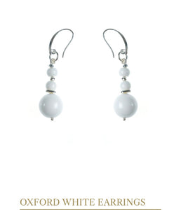 PRANELLA OXFORD WHITE EARRINGS