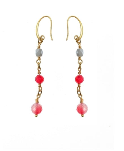 PRANELLA LEXIE CERISE EARRINGS