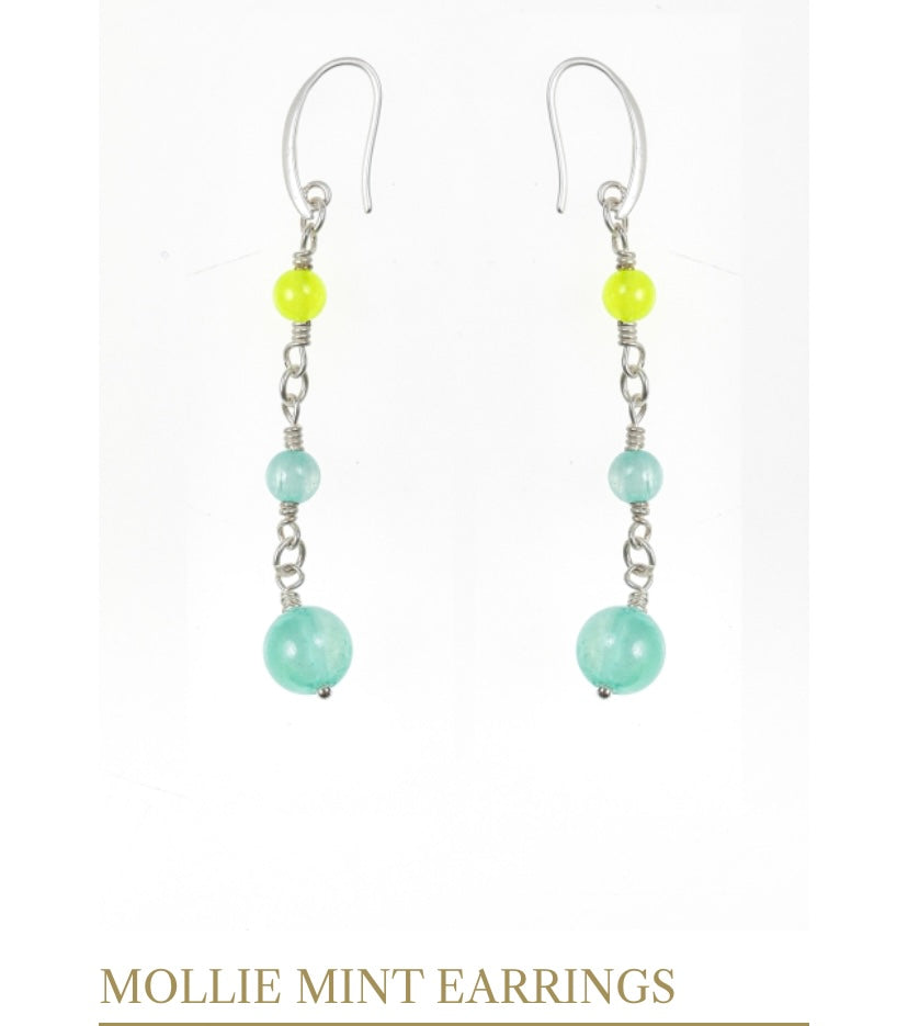 PRANELLA MOLLIE MINT EARRINGS