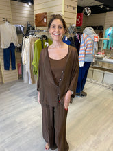 Load image into Gallery viewer, SEVILLE SILK TWO PIECE TWIN SET - COCOA
