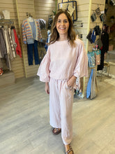 Load image into Gallery viewer, PUFFBALL SLEEVE LINEN TOP - 2 COLOURS
