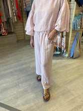 Load image into Gallery viewer, PUFFBALL SLEEVE LINEN TOP - 2 COLOURS
