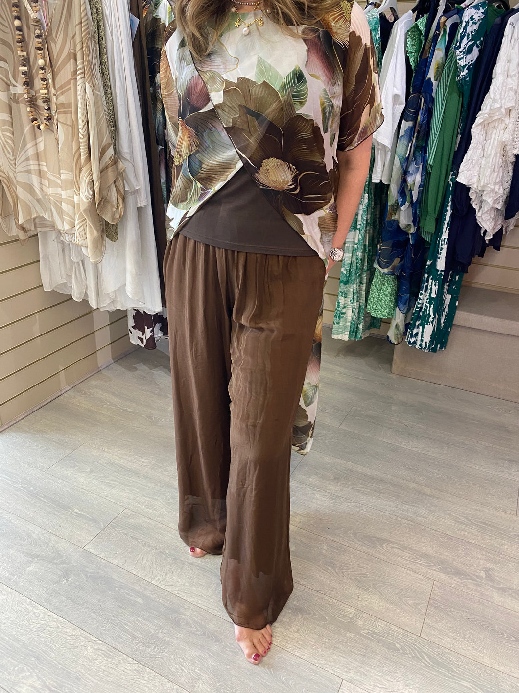 Silk Pant Chocolate