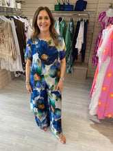 Load image into Gallery viewer, Hibiscus Maxi Tunic Navy
