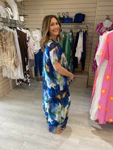 Load image into Gallery viewer, Hibiscus Maxi Tunic Navy
