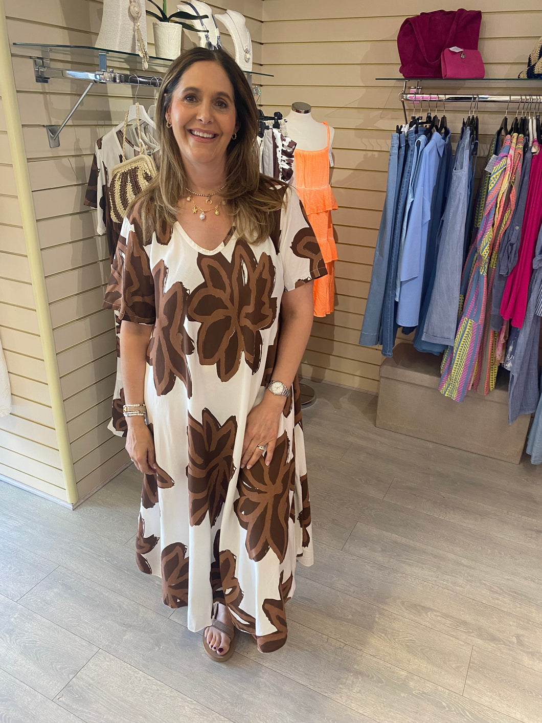 Beth floral maxi dress